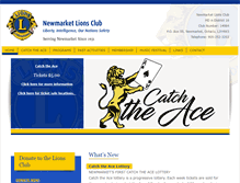 Tablet Screenshot of newmarketlionsclub.com